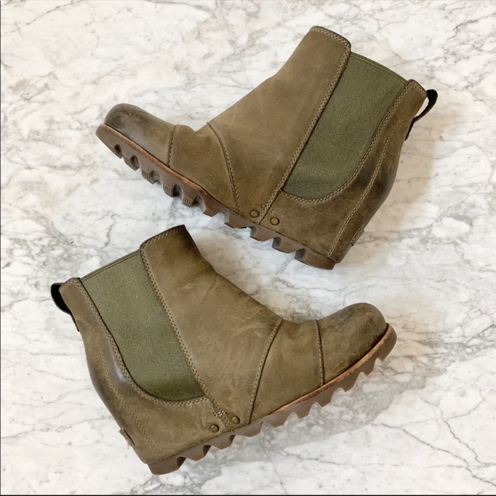Sorel Original Lea Waterproof Leather Wedge Boot 6